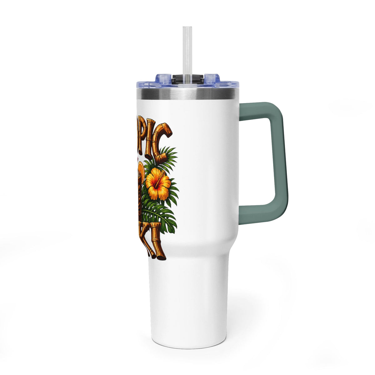 Tumbler - Tropic Tiki 40oz Vacuum Insulated Travel Tumbler