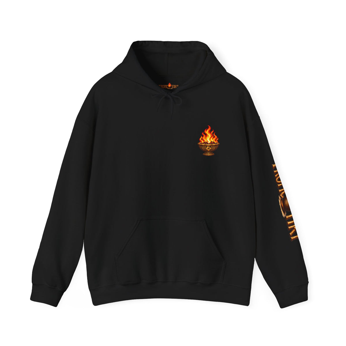 Men's - Tropic Tiki Flaming Tiki Mask Pullover