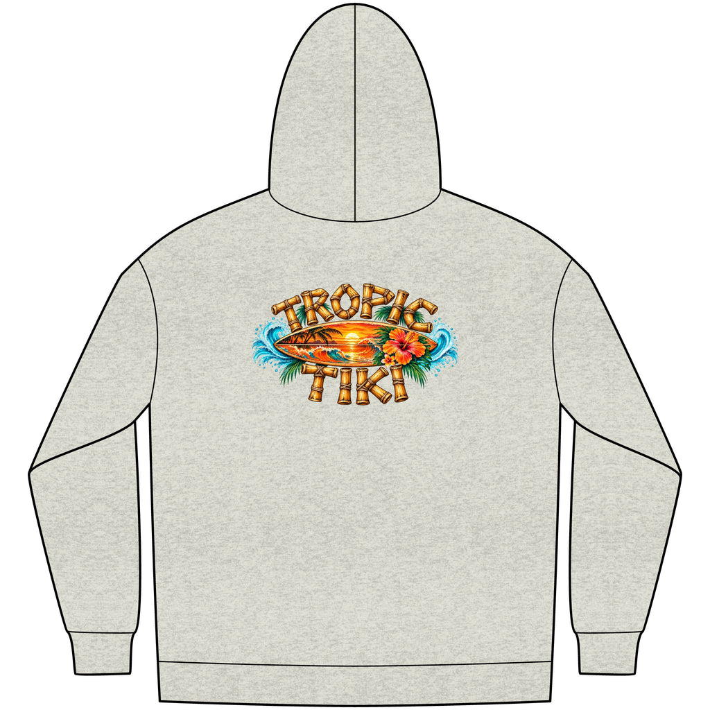 Women's— Tropic Tiki Surf Logo Fleece Pullover