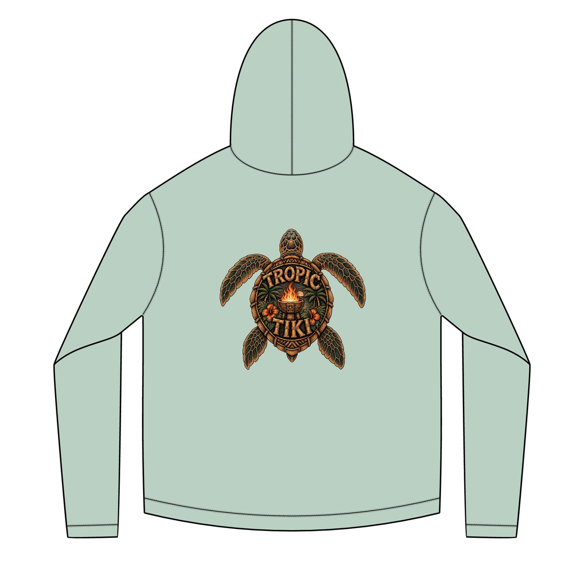 Women's- UPF 50+ Tropic Tiki Hoodie