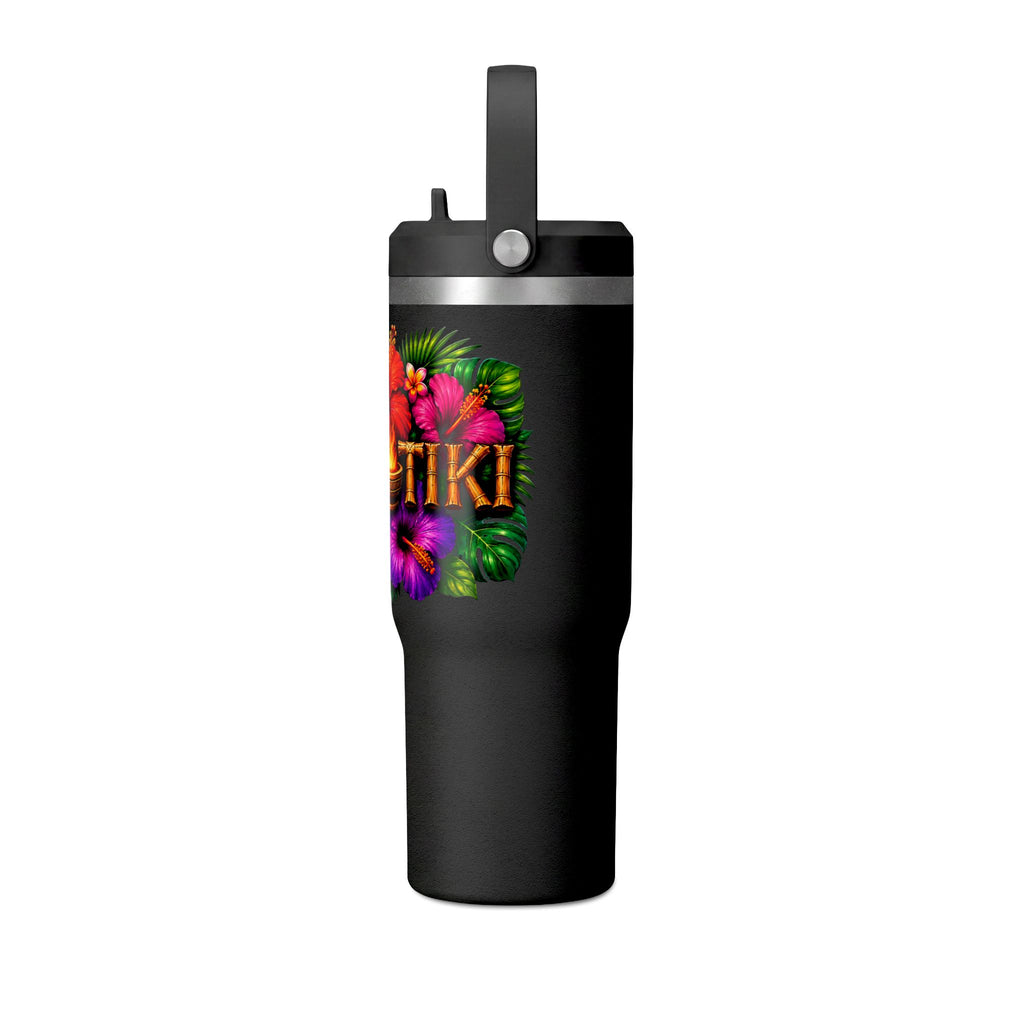 Tumbler 32oz Insulated Travel Tumbler with Hibiscus Design