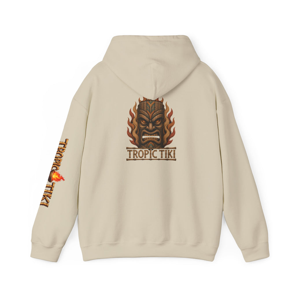 Men's - Tropic Tiki Flaming Tiki Mask Pullover