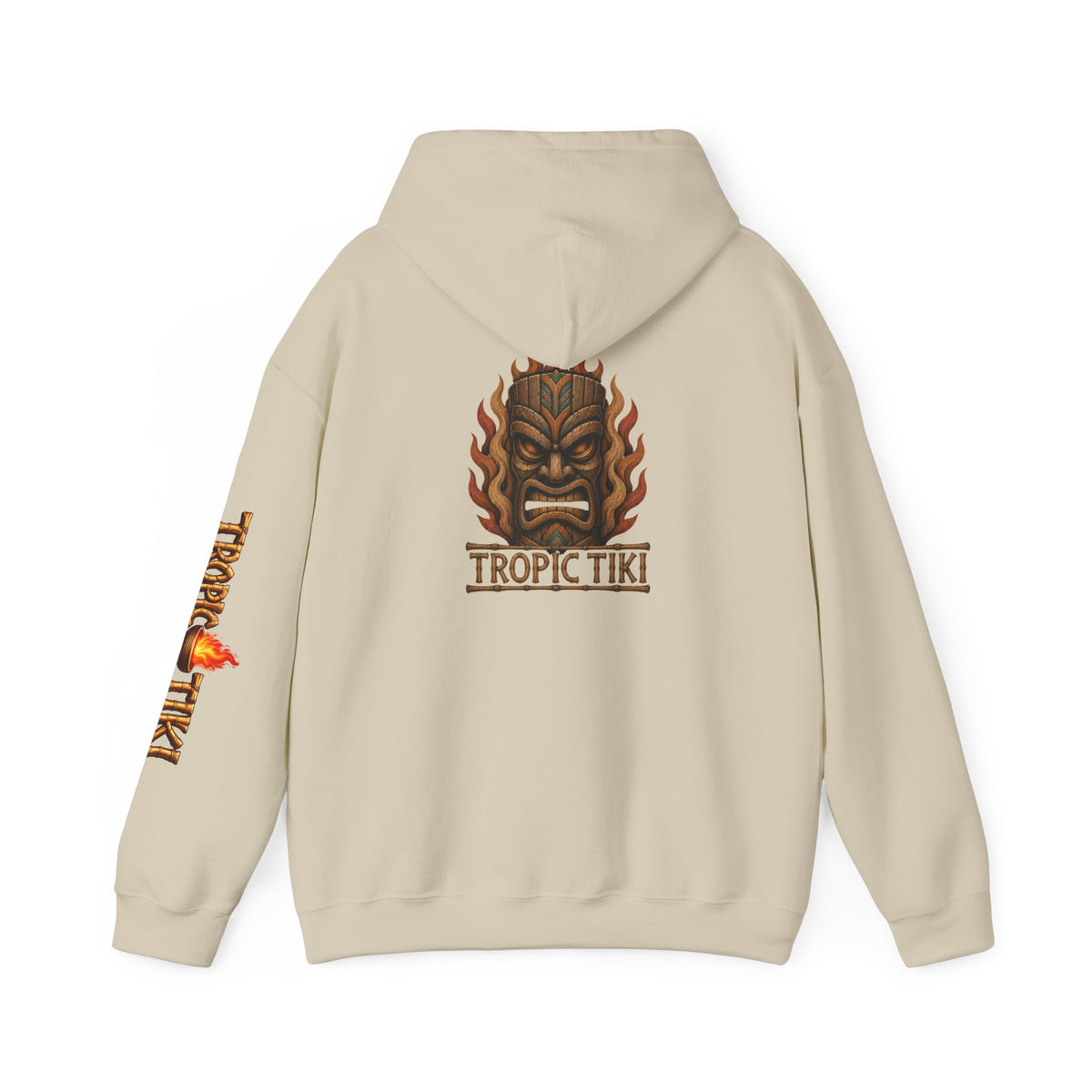 Men's - Tropic Tiki Flaming Tiki Mask Pullover