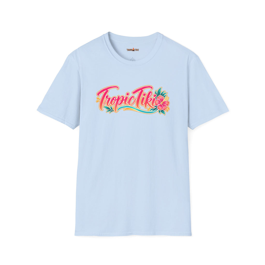Women's- Tropic Tiki Hibiscus Graphic Tee