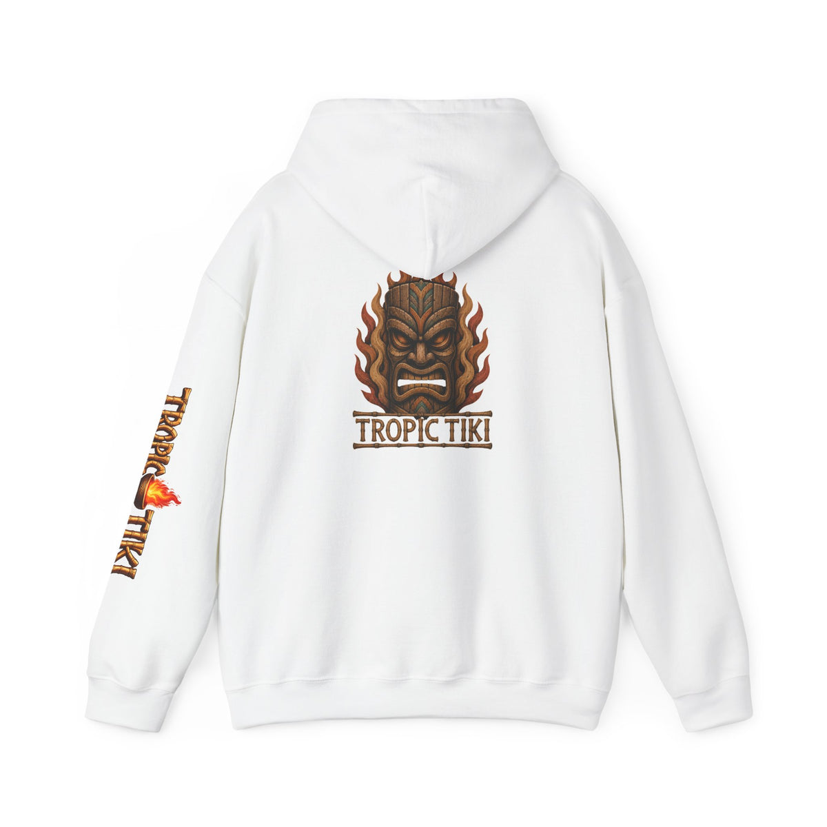 Men's - Tropic Tiki Flaming Tiki Mask Pullover