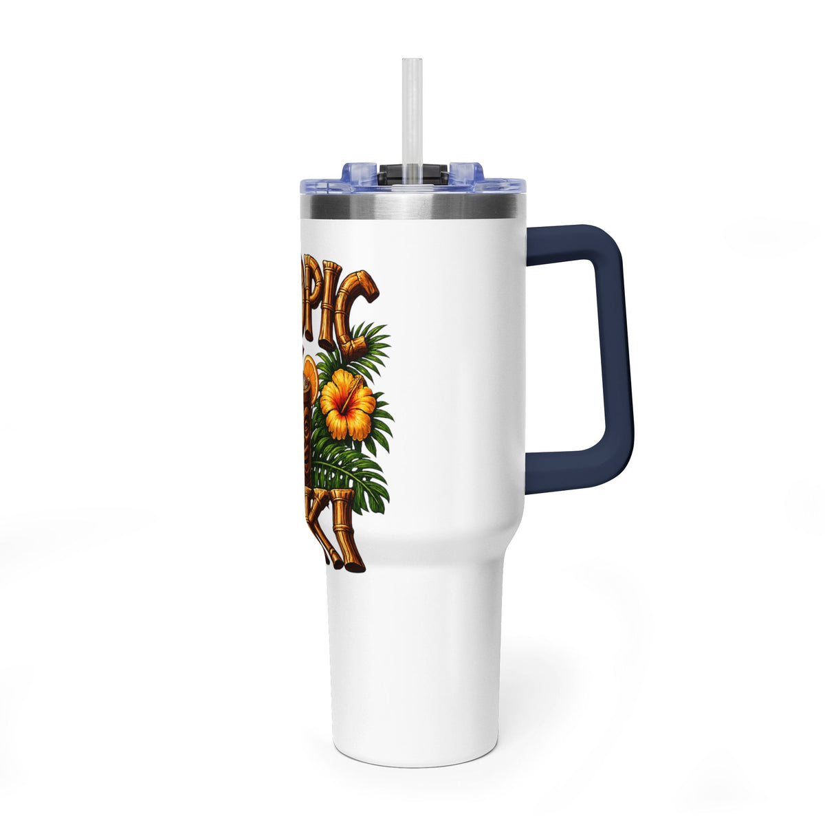 Tumbler - Tropic Tiki 40oz Vacuum Insulated Travel Tumbler