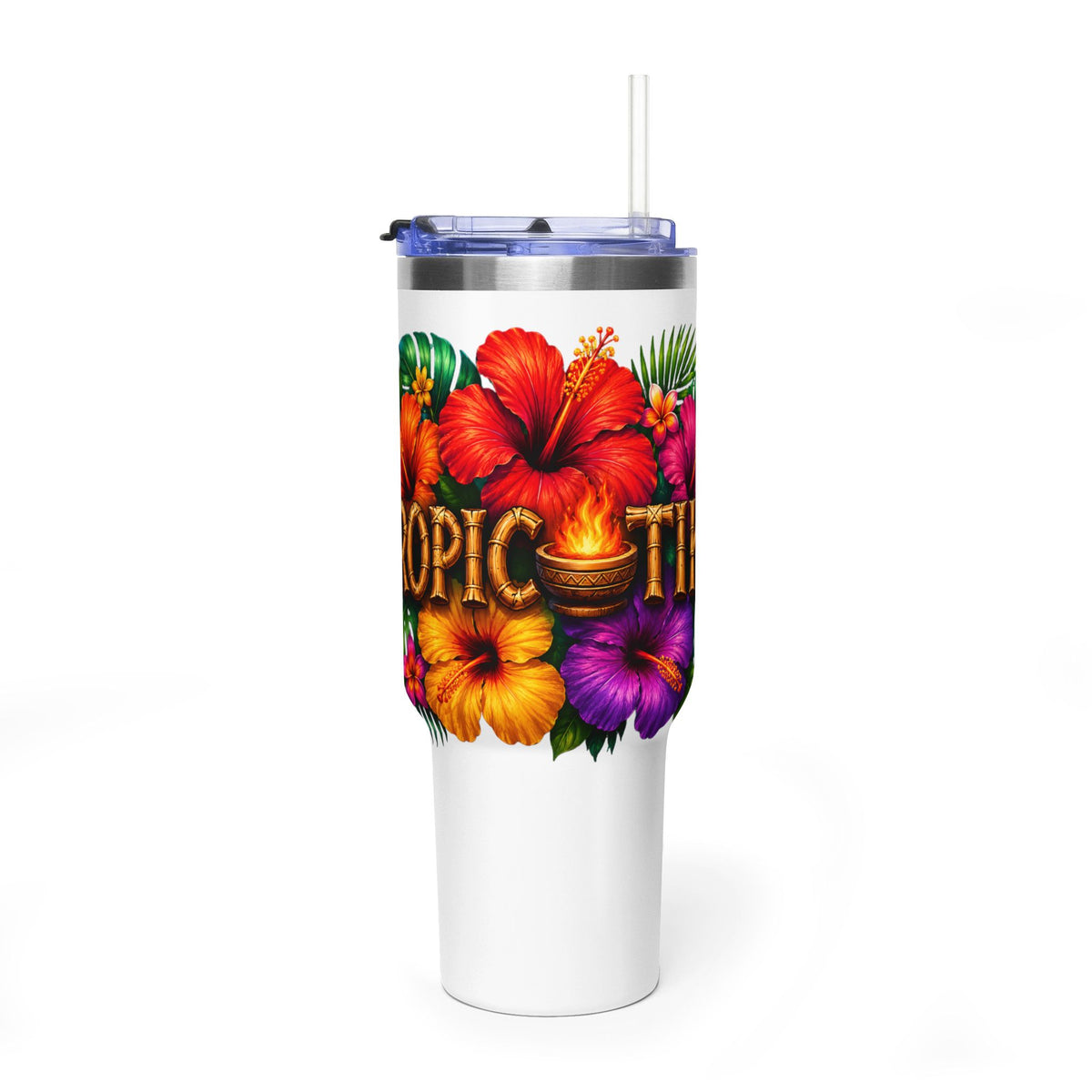 Tumbler- 40oz Tropical Floral Vacuum
