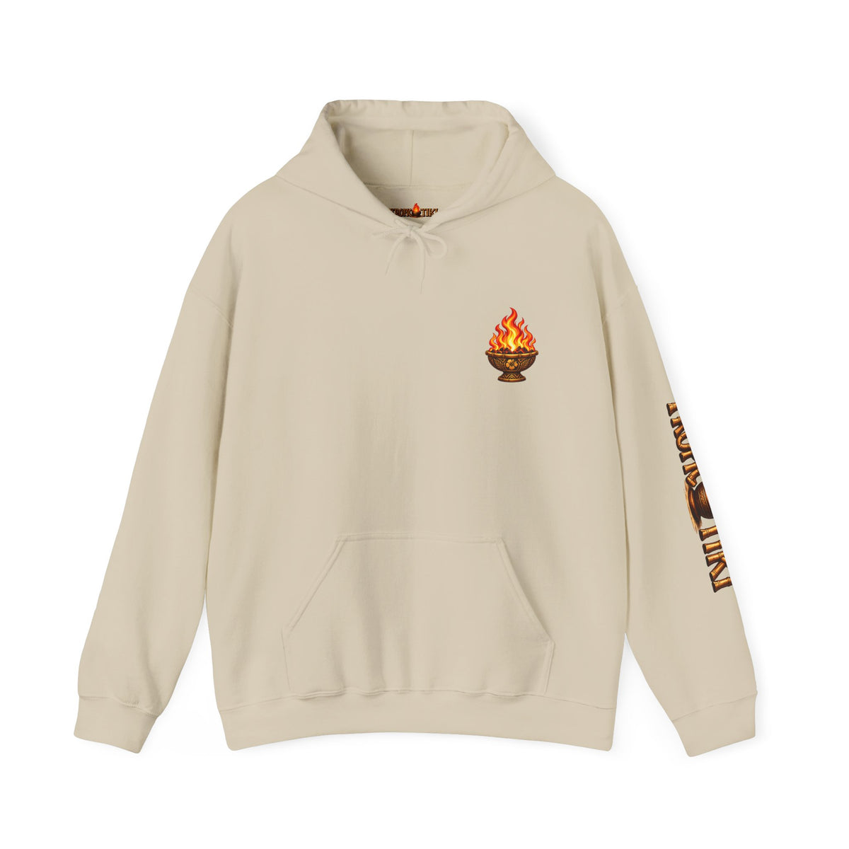 Men's - Tropic Tiki Flaming Tiki Mask Pullover