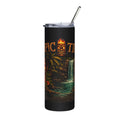 Tumbler- 20oz Tropical Tiki Island Waterfall Design