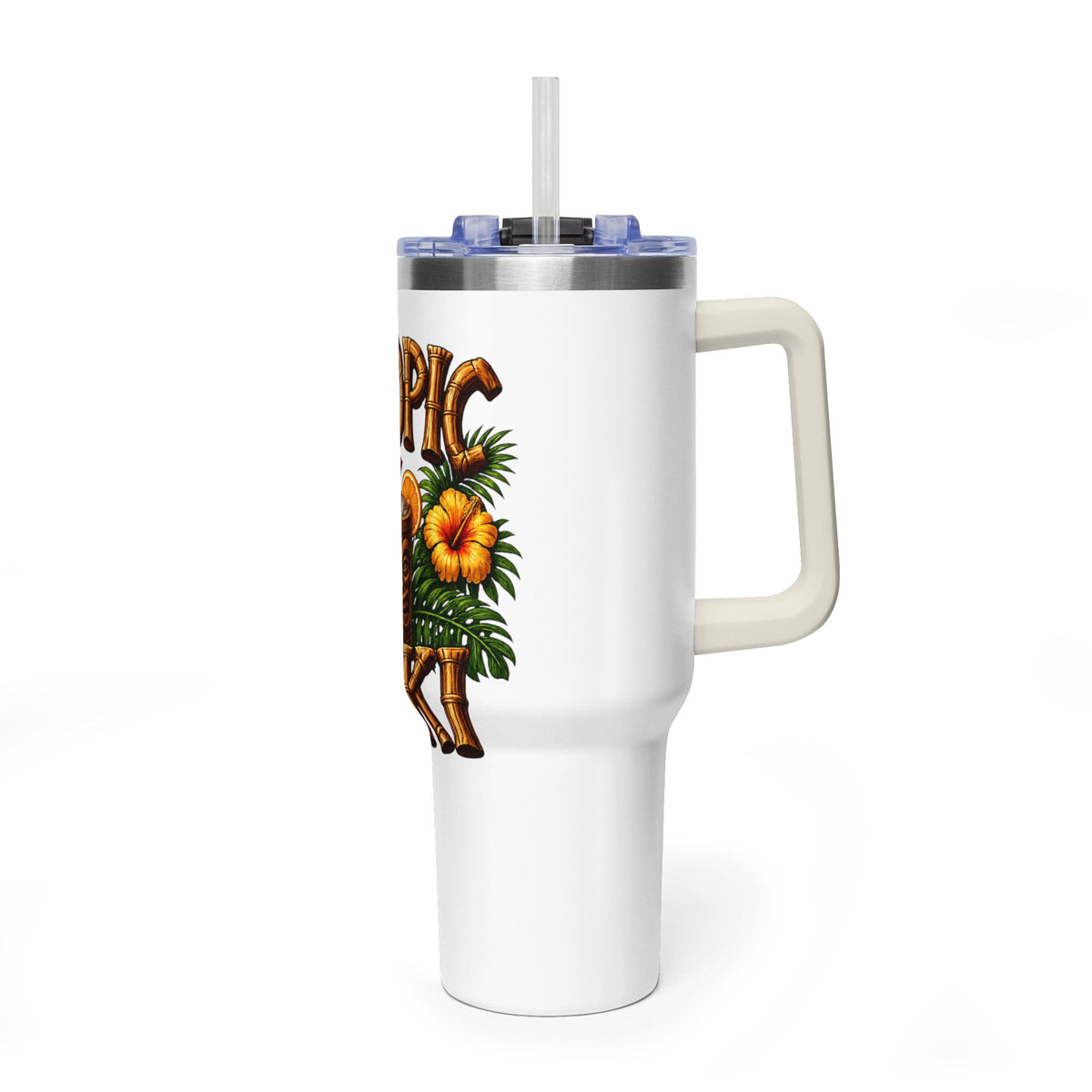Tumbler - Tropic Tiki 40oz Vacuum Insulated Travel Tumbler