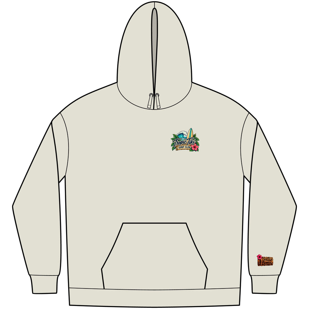 Women's- Tropic Tiki Surf Fleece Club Hoodie