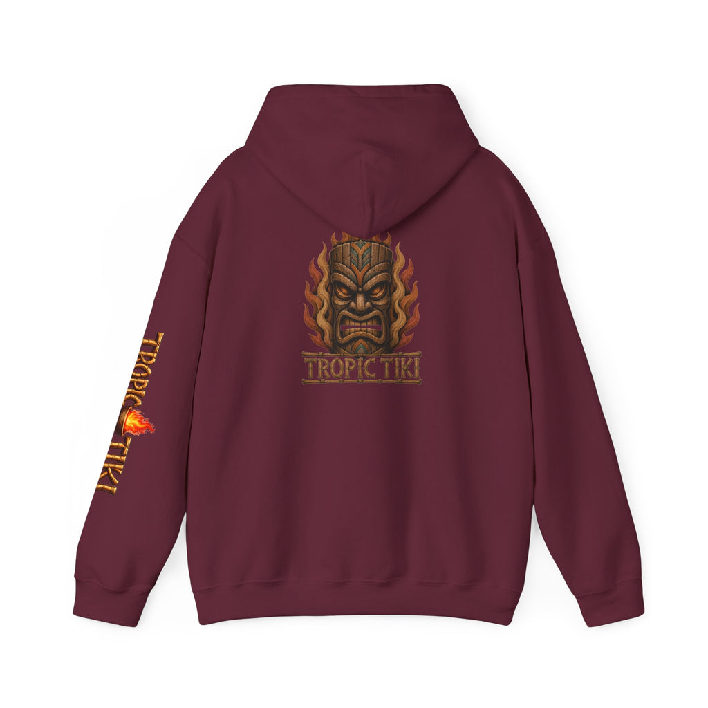 Men's - Tropic Tiki Flaming Tiki Mask Pullover