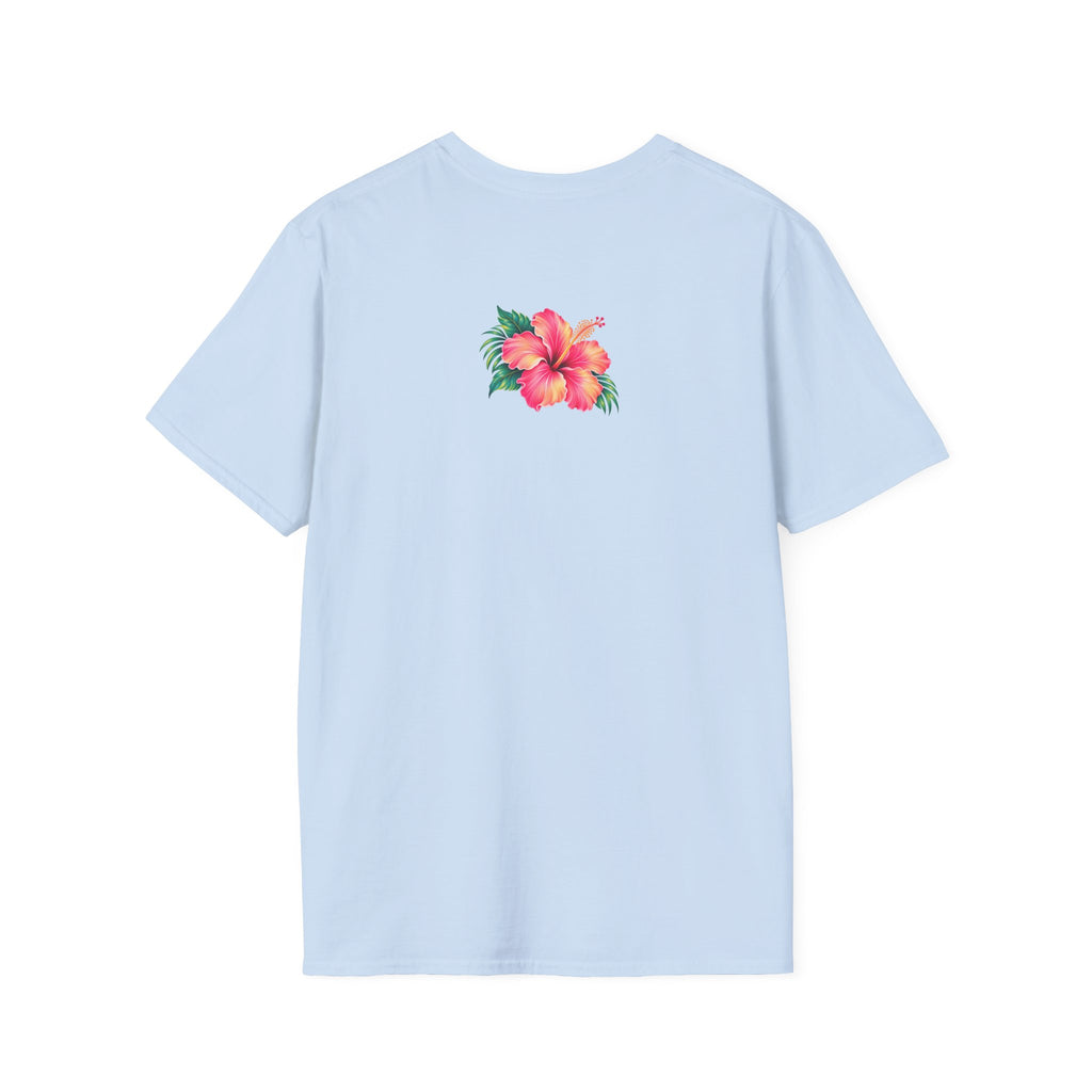 Women's- Tropic Tiki Hibiscus Graphic Tee