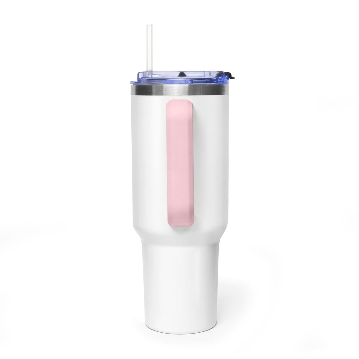 Tumbler- 40 oz Insulated Vacuum Travel Mug with Hibiscus & Tiki Flame Design