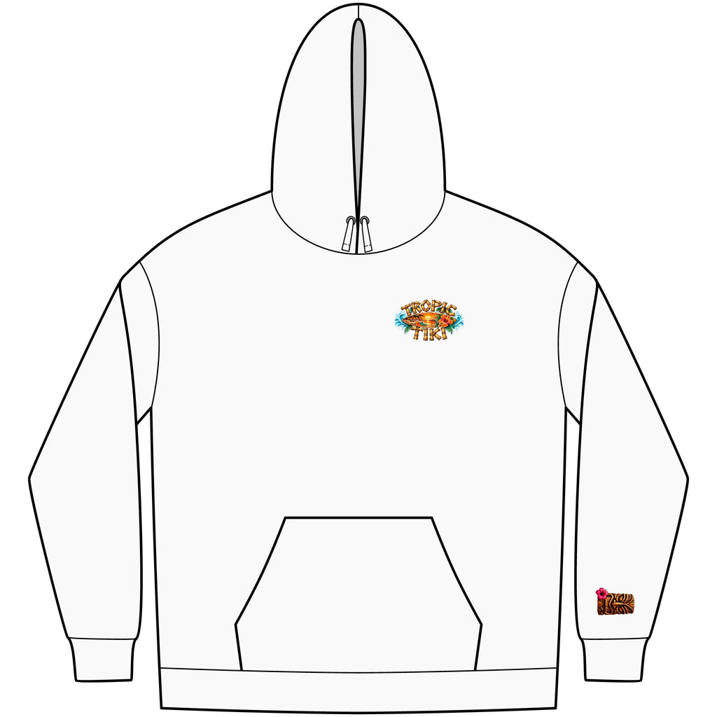 Women's— Tropic Tiki Surf Logo Fleece Pullover