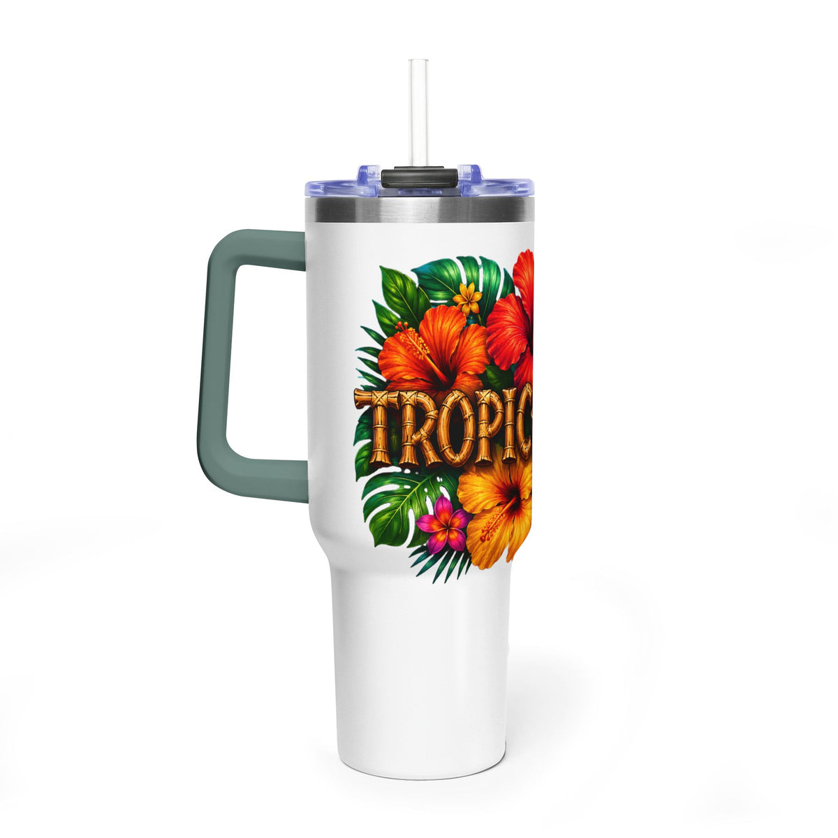 Tumbler- 40oz Tropical Floral Vacuum