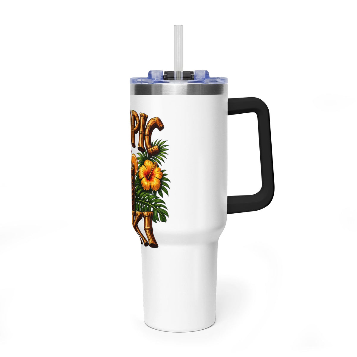 Tumbler - Tropic Tiki 40oz Vacuum Insulated Travel Tumbler