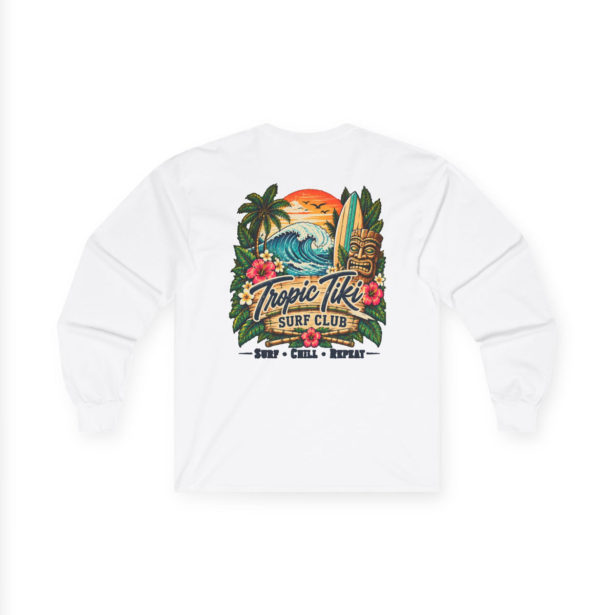 Women's- Long Sleeve Tropic Tiki Surf Club Long Sleeve Tee