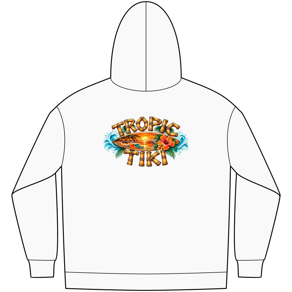 Women's— Tropic Tiki Surf Logo Fleece Pullover