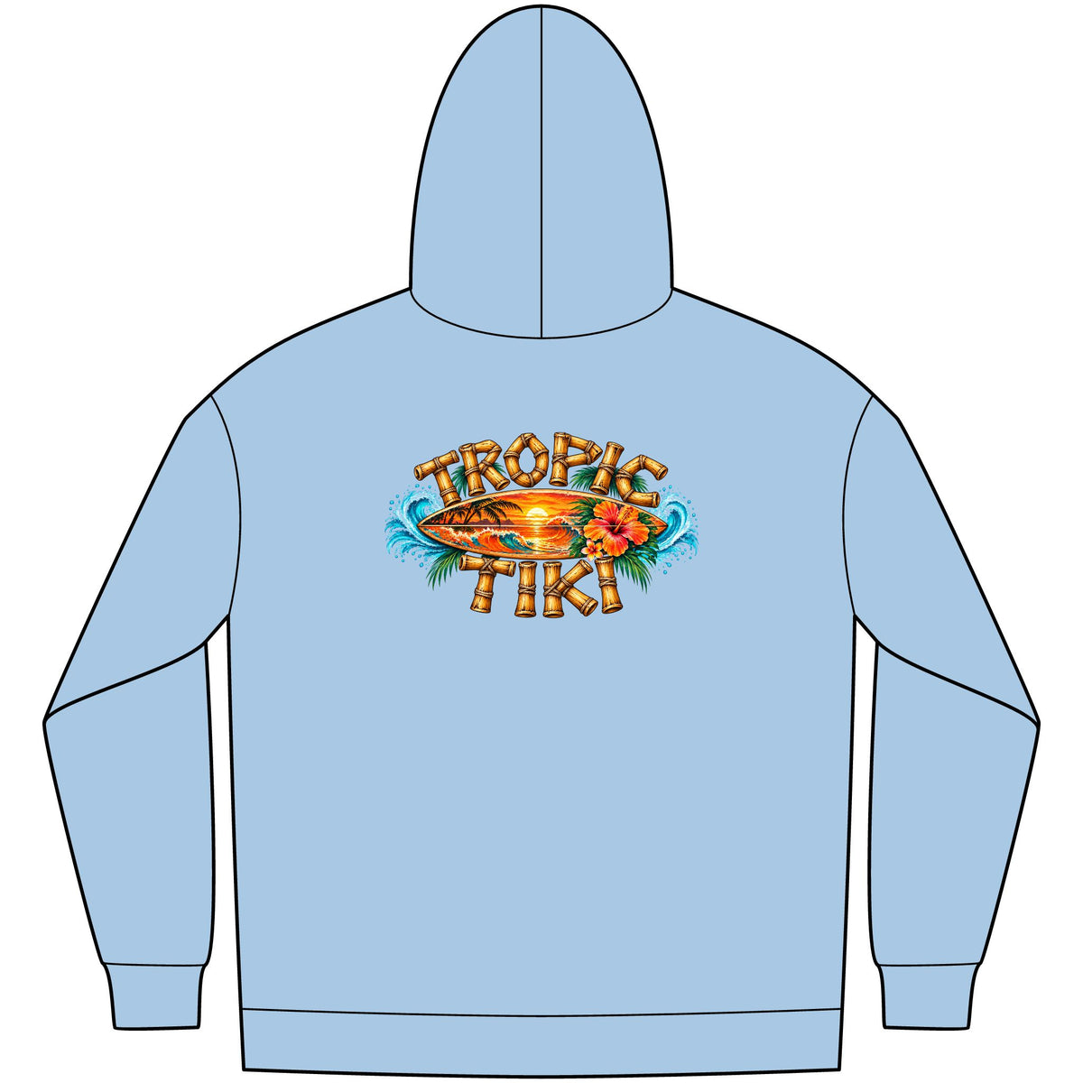 Women's— Tropic Tiki Surf Logo Fleece Pullover
