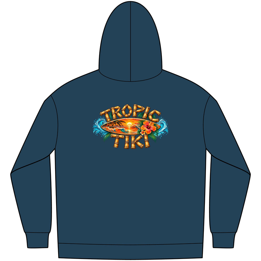 Women's— Tropic Tiki Surf Logo Fleece Pullover