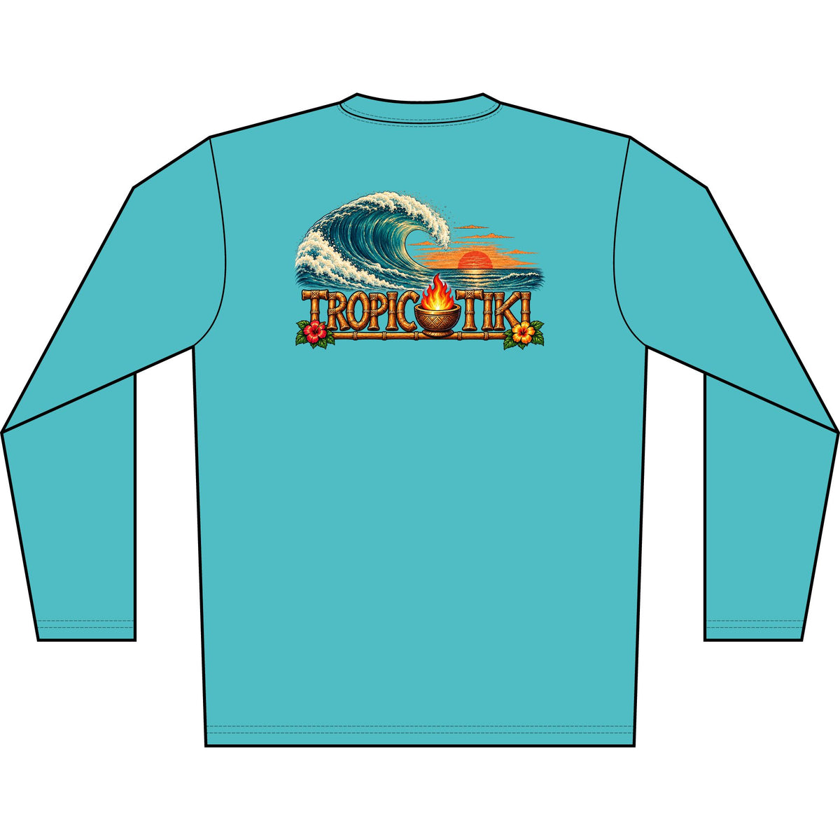 Women's- UPF 50+ Tropic Tiki Long Sleeve Shirt