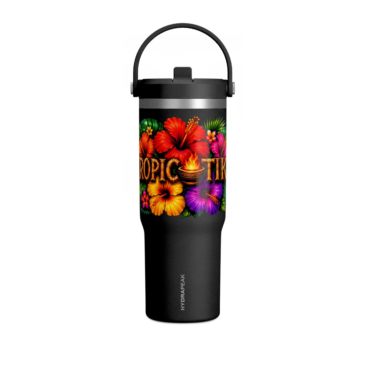 Tumbler 32oz Insulated Travel Tumbler with Hibiscus Design