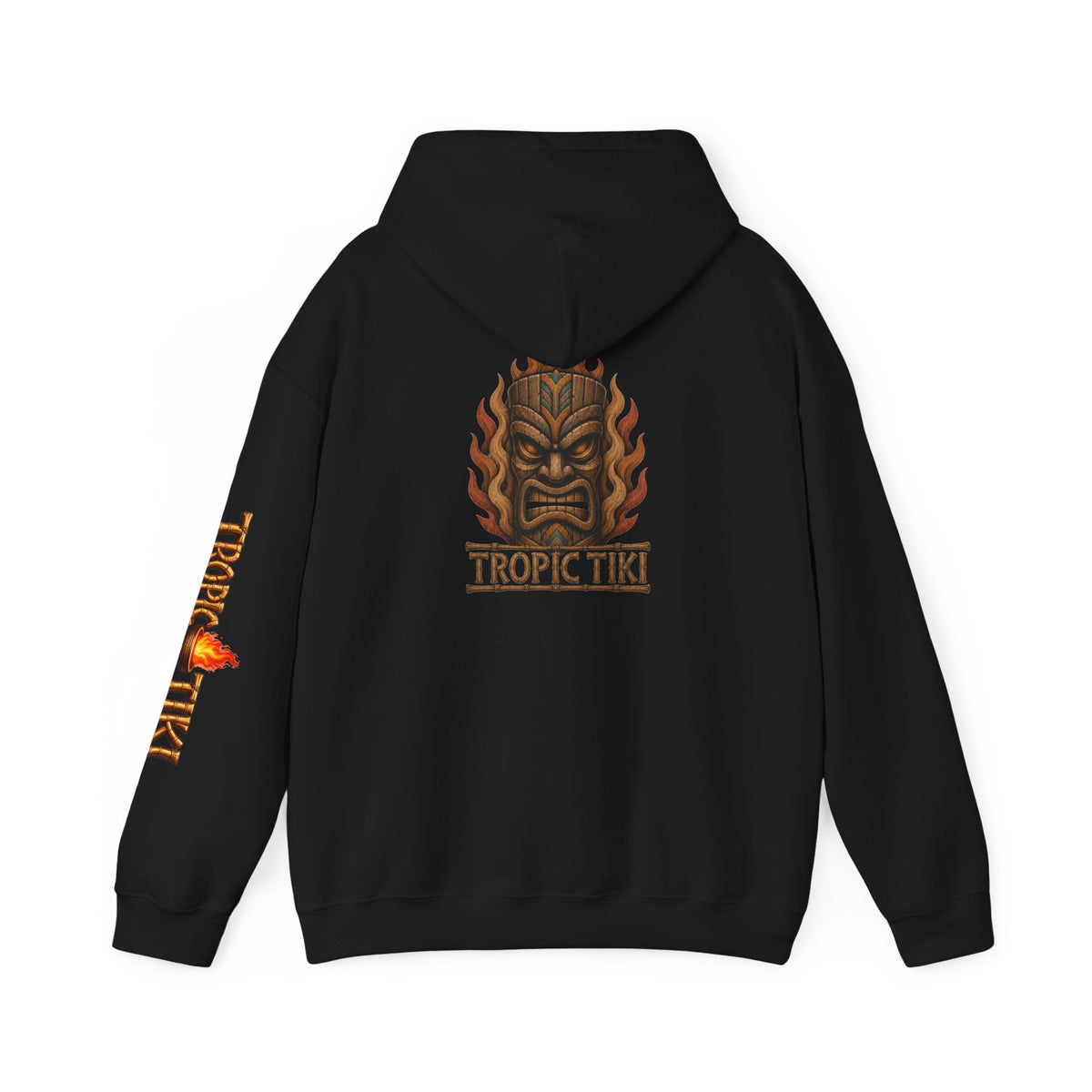 Men's - Tropic Tiki Flaming Tiki Mask Pullover