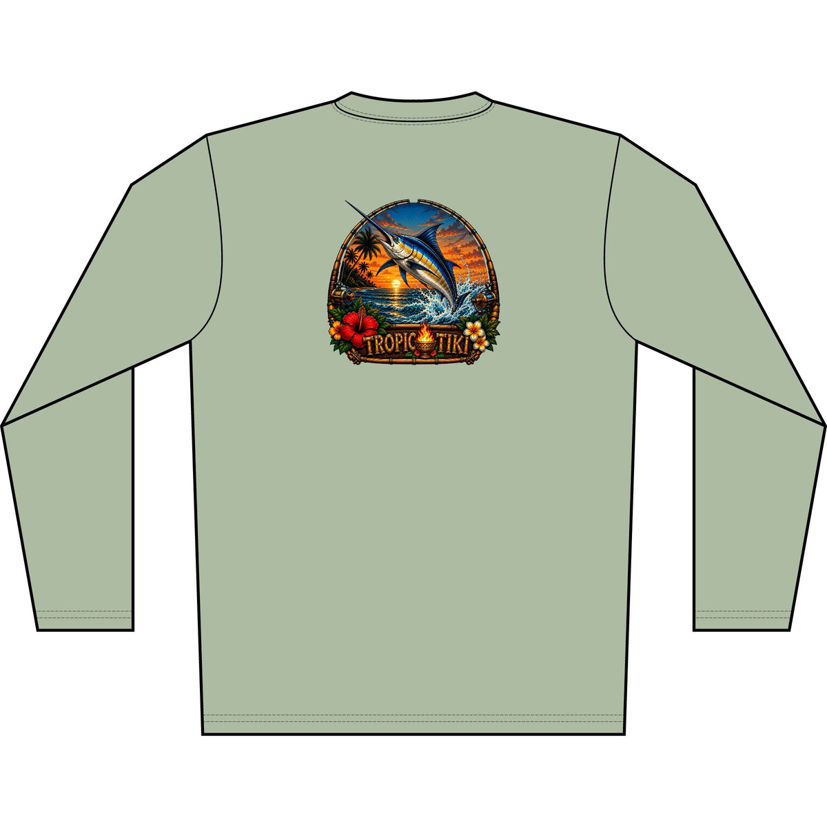 Men’s- UPF 50+ Tropic Tiki Long Sleeve