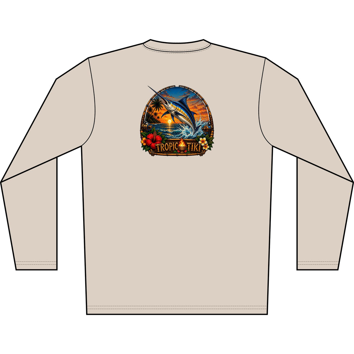 Men’s- UPF 50+ Tropic Tiki Long Sleeve